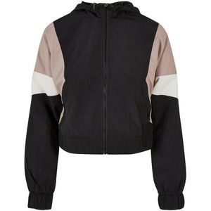 Urban Classics Dames 3 tone crinkle kort jasje