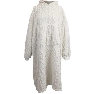 Unique Living hoodie pleun dove white -78x120cm