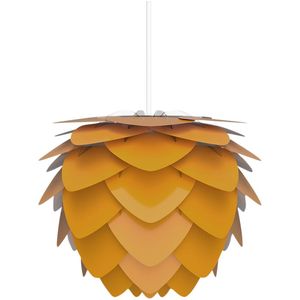Umage Aluvia mini hanglamp saffron yellow met koordset wit Ø 40 cm