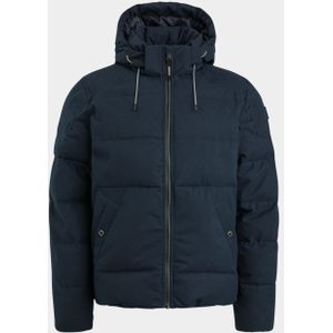 Falke Vanguard winterjack blauw hooded jacket wooltech roost vja2309180/5281