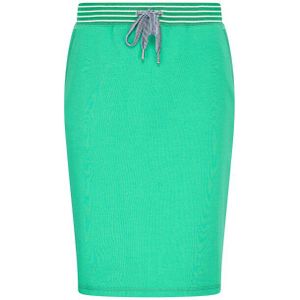 Soft Stretch - Sweatrok - Zwart - Katoen - Ribtailleband met Contraststrepen