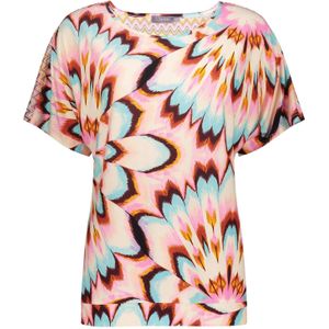 Geisha 42383-20 625 top all over print rachel blue pink