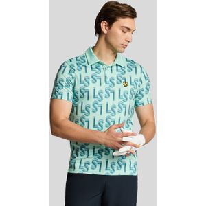 Lyle & Scott - Golf LS Monogram - Poloshirt - Blauw
