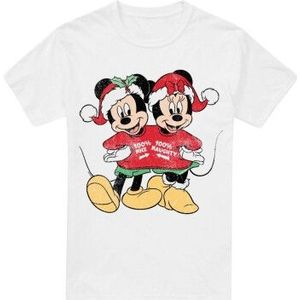 Disney Heren mickey & minnie mouse kerst trui t-shirt