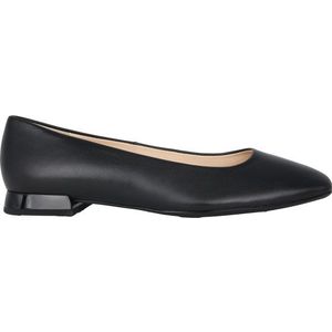 Högl - Squared 10 - dames ballerina - zwart - leer