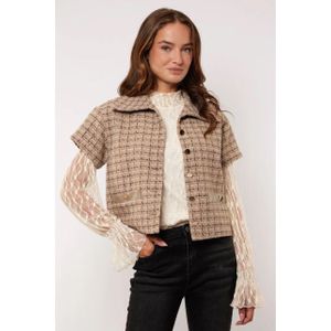 G-Maxx - Gilet - Bruin Dessin