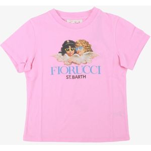 Saint Barth Meisjes shirt angels fiorucci roze