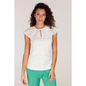 Jansen Amsterdam - Shirt Tignes S23 - Blouse - Wit - Katoen