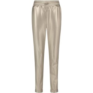 Nukus Paris pants pu goudkleurig