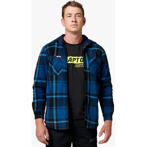 Hard Yakka - G06690 - Quilted Flannel Hooded Shacket - Katoenflanel - Ruit