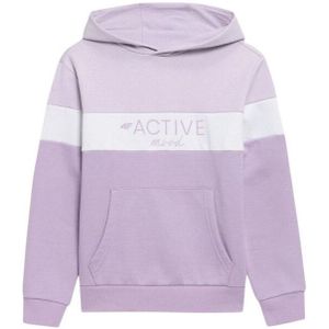 4F - HJL22 - Sweatshirt - Meisjes - Kleurenblok - Met Kangoeroezak