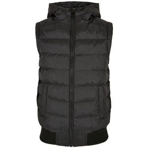 Urban Classics Heren baffled gilet met capuchon