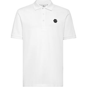 Philipp Plein - Slim Fit Polo Shirt SS Snake - Wit - Katoen