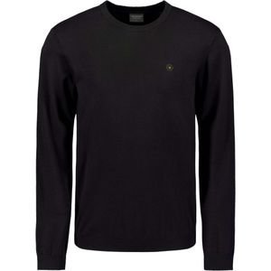 No Excess Pullover crewneck 2 coloured melang black