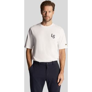 Lyle & Scott - LS Logo T-Shirt - Wit - Heren Longsleeves