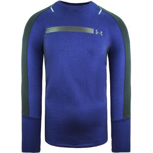 Under Armour - HeatGear Fitted Top - Navy - Lange Mouw - Heren Training Top