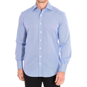 MICROVICHY4-G herenhemd met lange mouwen en reverskraag