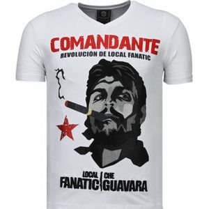 Local Fanatic Che guevara comandante rhinestone t-shirt