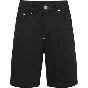Philipp Plein - Formentera - Korte Broeken - Zwart - Denim