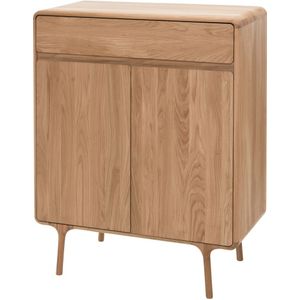 Gazzda Fawn cabinet houten opbergkast naturel 90 x 110 cm
