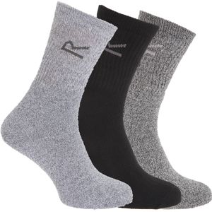 Regatta Geweldige outdoors heren katoenen rich casual sokken (3 per verpakking)