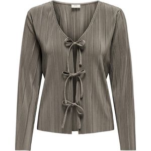 Jacqueline de Yong Jdybravo ls tie pleat top jrs taupe