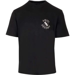 Amiri - T-shirt - Zwart - Korte Mouwen - Logo-ontwerp