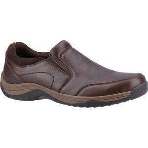 Hush Puppies - Donald - Leren Mocassins - Koffie