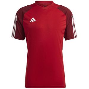 Adidas - Tiro 23 - Wedstrijdshirt - Heren - V Hals - Korte Mouwen - 100% Gerecycleerd Polyester