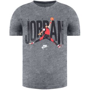 Nike - Air Jordan - Korte Mouw T-shirt - Grijs - Kinder