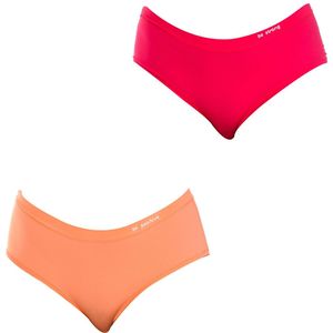 Pack-2 Elastische stoffen broek D06W7 vrouw