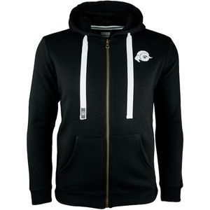 Heren - Wandelhoodie H06 - Zwart - Met Rits