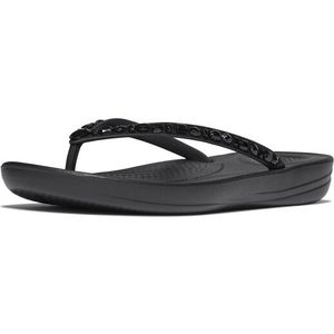FitFlop - iQushion Multi-Crystal - Slipper - All Black - Rubber