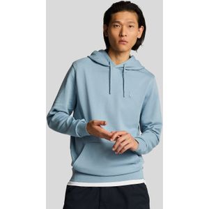 Lyle & Scott - Superfine Katoenen Loopback Hoodie - Blauw