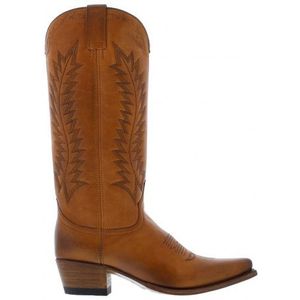 Sendra - 17605 - Dames Western Laars - Zwart - Leer