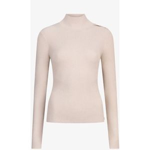 Josh V - Loua Top - Light Ecru - Fijngebreide Top - Lange Mouwen