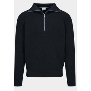 Basefield - Pullover - Blauw - NOS Zip Troyer