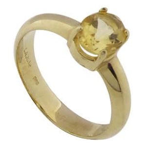 Christian Gouden ring met citrien