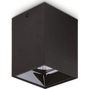 Ideal Lux nitro plafondlamp aluminium led zwart