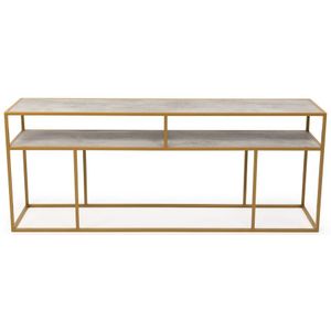 Stalux Side-table 'teun' 200cm, kleur goud / beton
