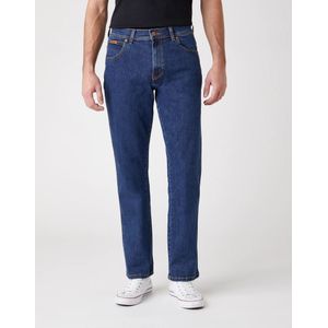 Wrangler Texas stretch heren regular-fit jeans darkstone