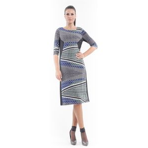 Conquista - A-lijn Jurk - Met Print en Panelen