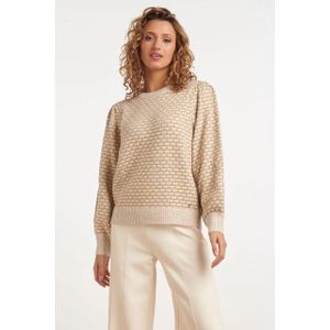 Smashed Lemon - 24785 - Gebreide Trui - Zand en Goud