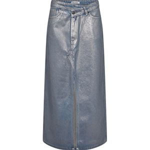 Co'Couture Cc foil asym slit skirt