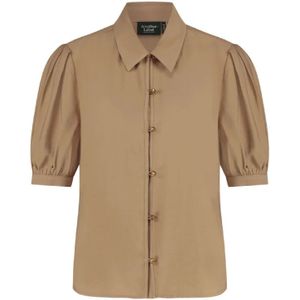 Another Label Berdine shirt dusty brown -