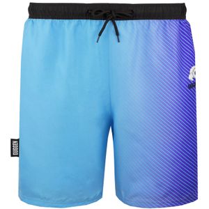 GUGGEN MOUNTAIN - Zwemshort - Blauw Paars - Met Patroonstrepen