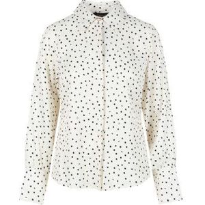 Elvira Collections - Blouse Amy - Ecru - Met Stippen