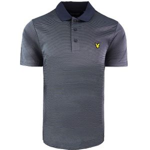 Lyle & Scott - Golf Microstripe - Poloshirt - Grijs - Korte Mouw