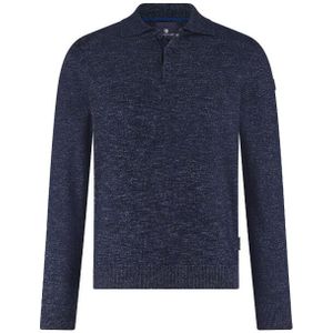 State Of Art - Poloshirt - Melange Navy - Heren
