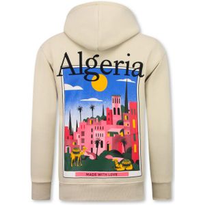 Top-Star Oversized hoodie met capuchon algeria print